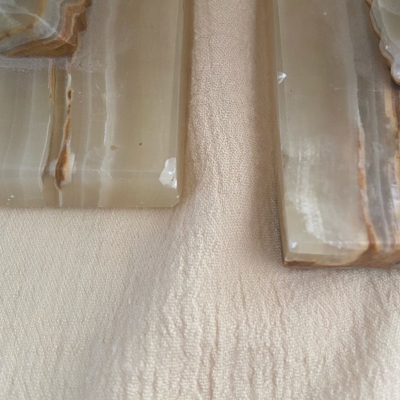 Vintage Jade Onyx Bookends Aztec Carved - Picture 3 of 5